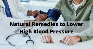 Natural Remedies to Lower High Blood Pressure