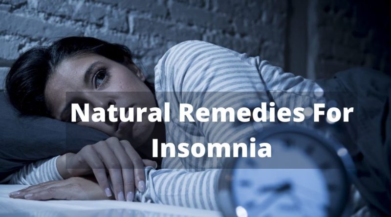 natural remedies for insomnia